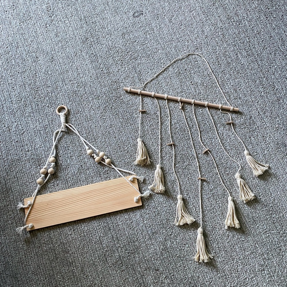 Set of two boho decor
